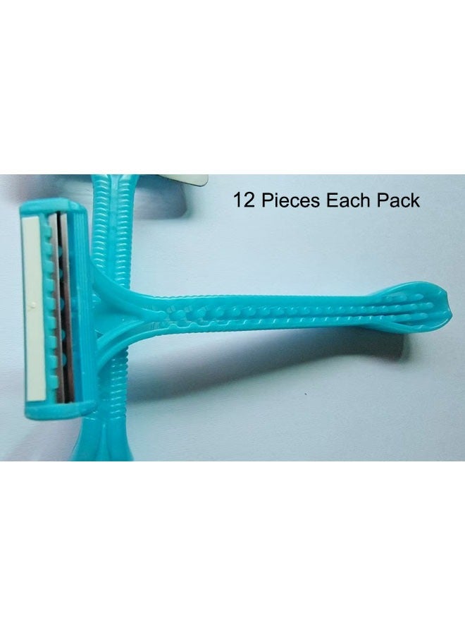 الحلاقة لمرة واحدة اثنتين شريح يستخدم للرجال و النساء  اثنا عشرة حبةفي كيس - Image 3