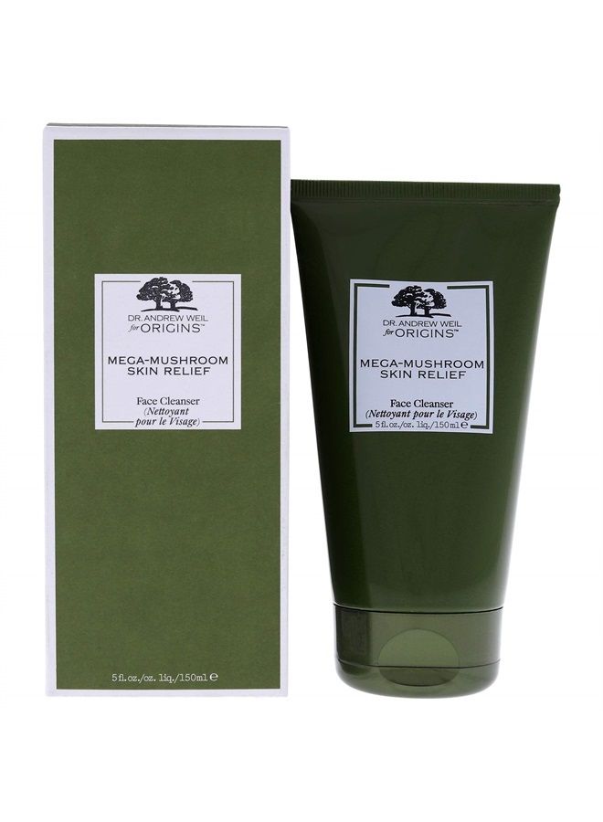 Origins Mega-Mushroom Skin Relief Face Cleanser 5 oz, 5 Fl Oz (Pack of 1) (175278) - Image 1
