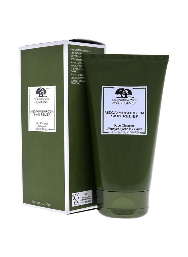 Origins Mega-Mushroom Skin Relief Face Cleanser 5 oz, 5 Fl Oz (Pack of 1) (175278) - Image 4