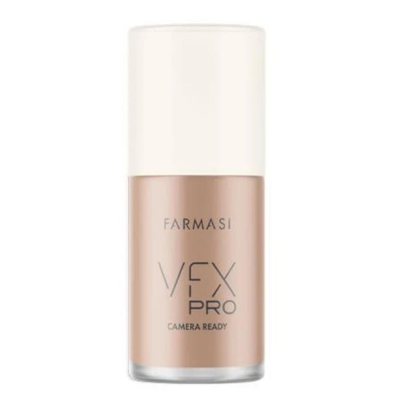 FARMASi Vfx Pro Foundation, Full Coverage Liquid Cream, Lightweight Long Lasting Coverage, Breathable Skin Moisturizer with Color True Matte Blending, Face Makeup, 1 fl. oz / 30 ml - NATURAL BEIGE N12 - Image 1