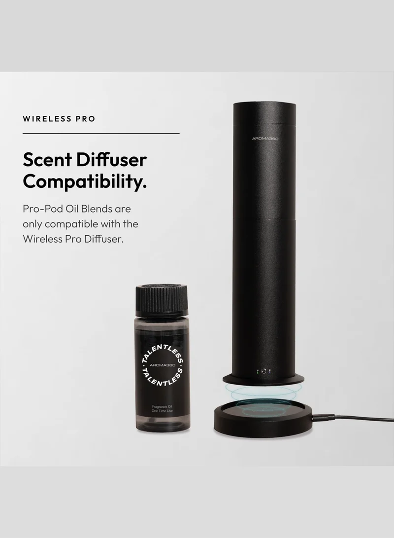 AROMA360 Talentless Pro-Pod Oil Blend - Hotel Inspired for Luxury Essential Oil Diffusers - Aromatherapy Scent Diffuser Oil - Neroli, Geranium, and Vetiver