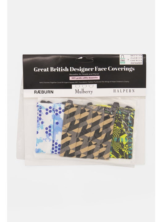 3 Piece Great British Designer Coverings With Protective Pouches, Multicolor