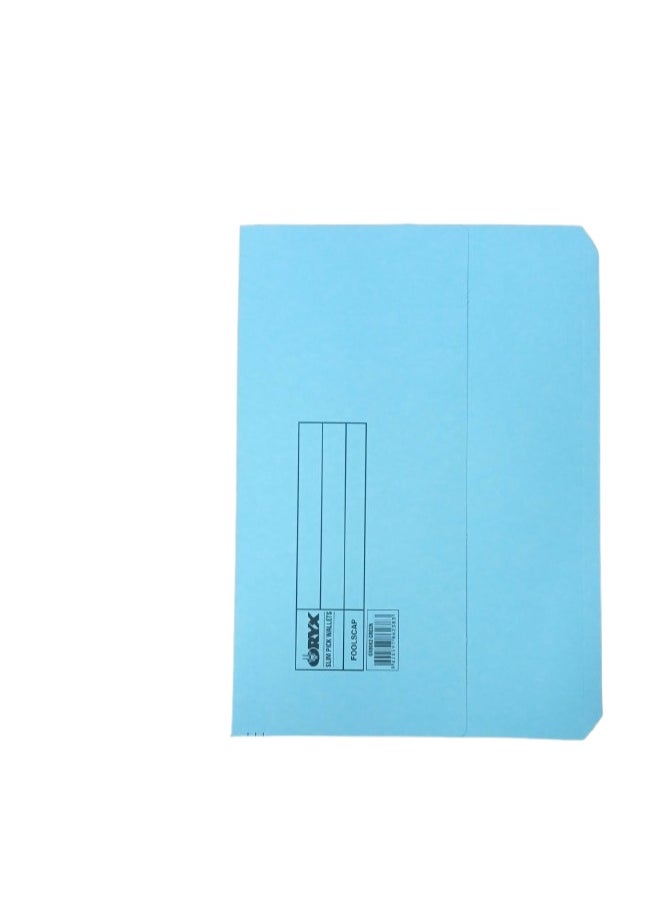 ORYX A4 Half Flap  Document Wallets Assorted Colours - Pack of 5  - Image 1