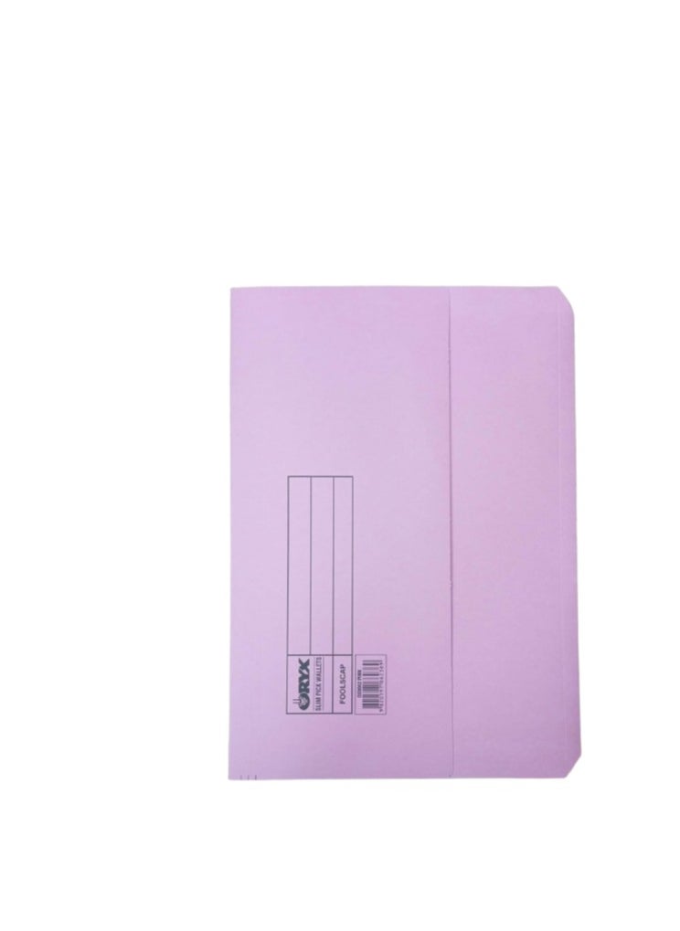 ORYX A4 Half Flap  Document Wallets Assorted Colours - Pack of 5  - Image 2