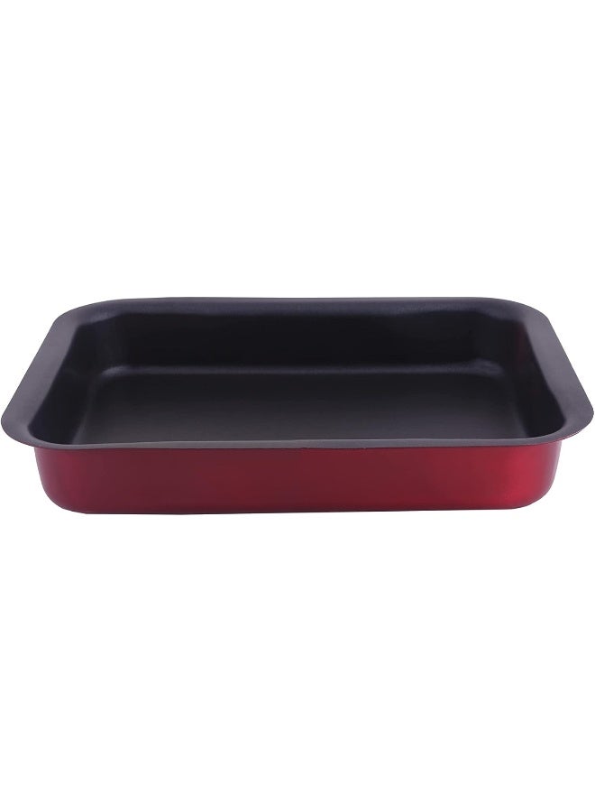 vetro مقلاة مستطيلة فيترو غير لاصقة (طلاء داخلي) 35X25 سم لون نبيذ أحمر K797009/35 - Image 1