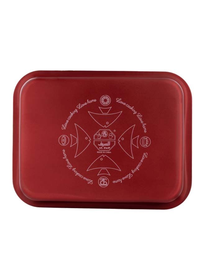 vetro مقلاة مستطيلة فيترو غير لاصقة (طلاء داخلي) 35X25 سم لون نبيذ أحمر K797009/35 - Image 4