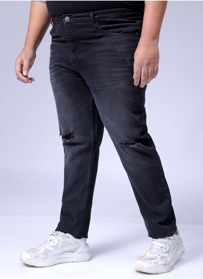 HARDSODA Men Plus Size Slim Fit Solid Mid-Rise Stretchable Jeans  - Image 3