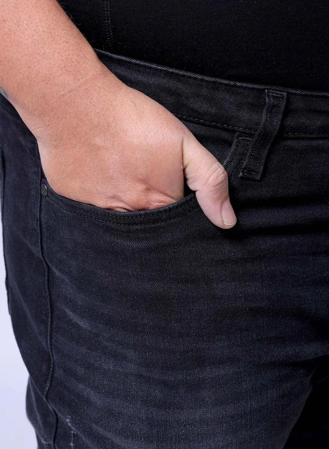 HARDSODA Men Plus Size Slim Fit Solid Mid-Rise Stretchable Jeans