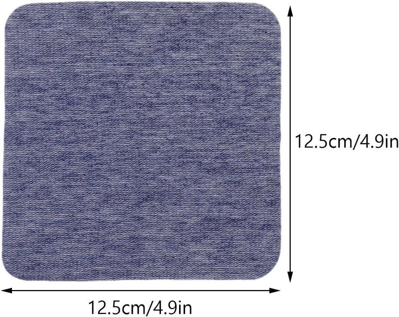 5 Pieces Iron-on Embroidered Denim Repair Patches Small Clothes Sewing Supplies Blue for Jeans Clothing Decoration and Hole Mending - Image 2