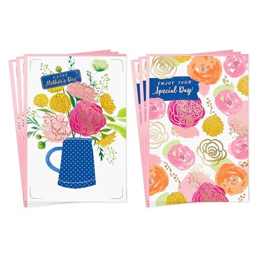 Hallmark Mothers Day Card Assortment, Enjoy Your Special Day (6 Cards with Envelopes, 2 Designs) - Image 1