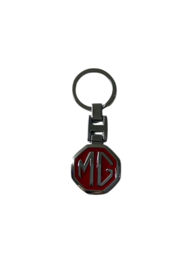 Luxury Metal Car Key Chain - Rust Resistant - Car Key Accessories - Red - Fits MG Cars