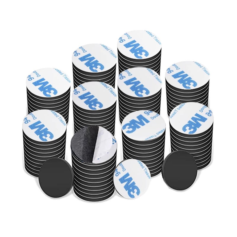 AOMAG Flexible Magnetic Tape A+B - Round Magnets Stickers with Adhesive Backing Sticky Dots with Easy Peel and Stick on Magnetic Stickers for Fridge - Sticky Magnets Tape and Strip A & B (Pack of 100) - Image 1
