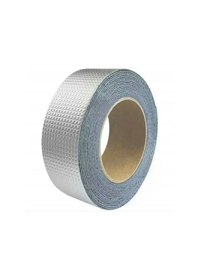 5cm*5m waterproof tape, aluminum foil tape, leak repair, waterproof tape, sealing butyl rubber tape, suitable for pipeline leakage, roof waterproof tape - Image 1