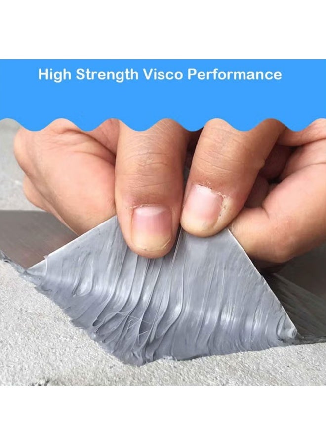 5cm*5m waterproof tape, aluminum foil tape, leak repair, waterproof tape, sealing butyl rubber tape, suitable for pipeline leakage, roof waterproof tape - Image 4