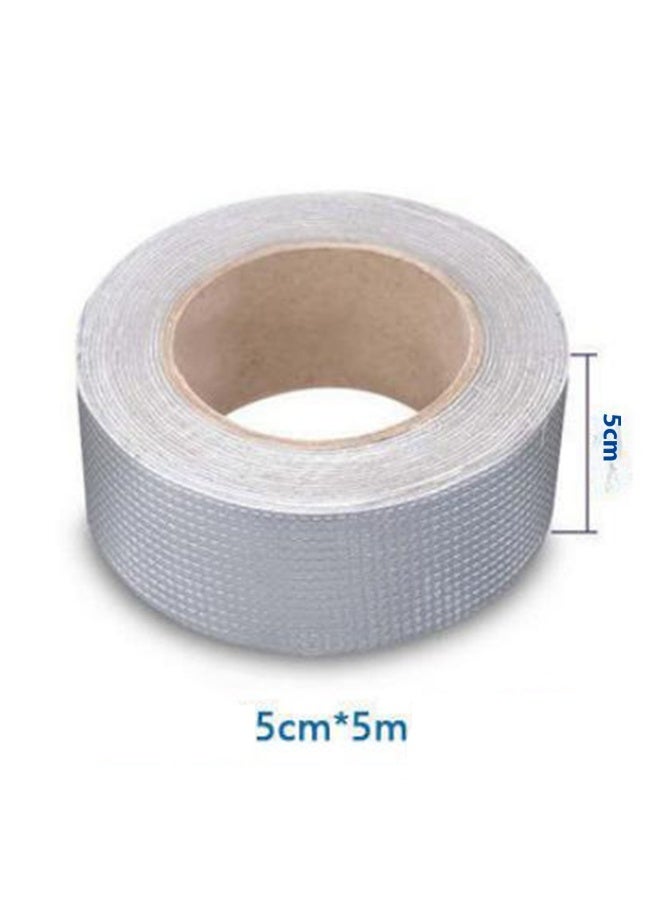 5cm*5m waterproof tape, aluminum foil tape, leak repair, waterproof tape, sealing butyl rubber tape, suitable for pipeline leakage, roof waterproof tape - Image 2