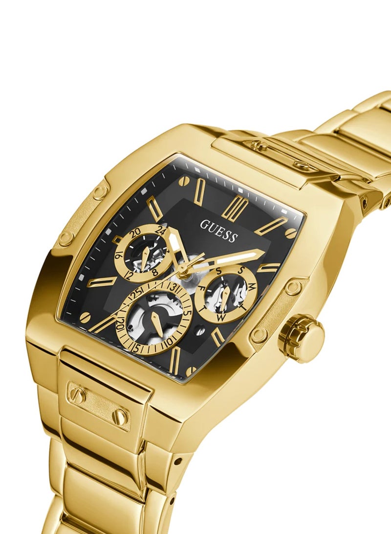 GUESS Men's Gold Chronograph Stainless Steel Strap Watch - GW0456G1 - 43mm - Image 4