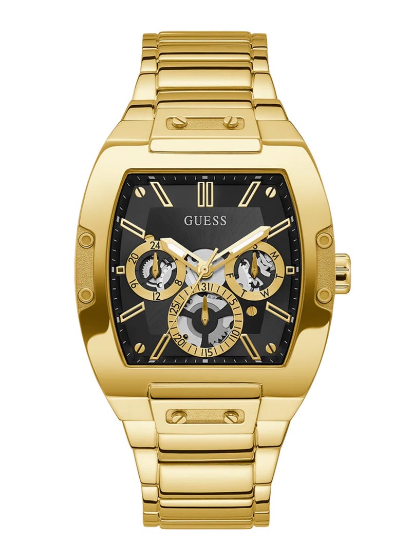 GUESS Men's Gold Chronograph Stainless Steel Strap Watch - GW0456G1 - 43mm - Image 1