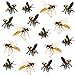 RoundFunny 20 Pcs Honey Bee Figurine Realistic Animal Bee Figurine Set Various Bees Model Fake Bees Early Educational Insect Garden Creatures Collection for Project Cake Topper Birthday - Image 2
