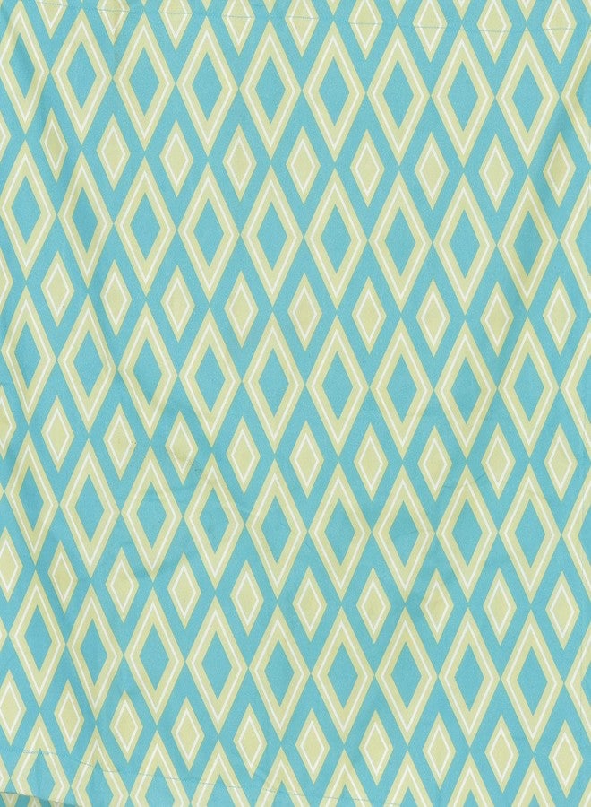 RUSTIC LINEN Super Soft Brushed Microfiber Cotton Single Bedhseet with 1 Pillow Cover,Bedsheet 60X90(Inches) Pillow Cover 17X27(Inches) Bedsheet for Single Bed (Cyan Geo, Single) - Image 5