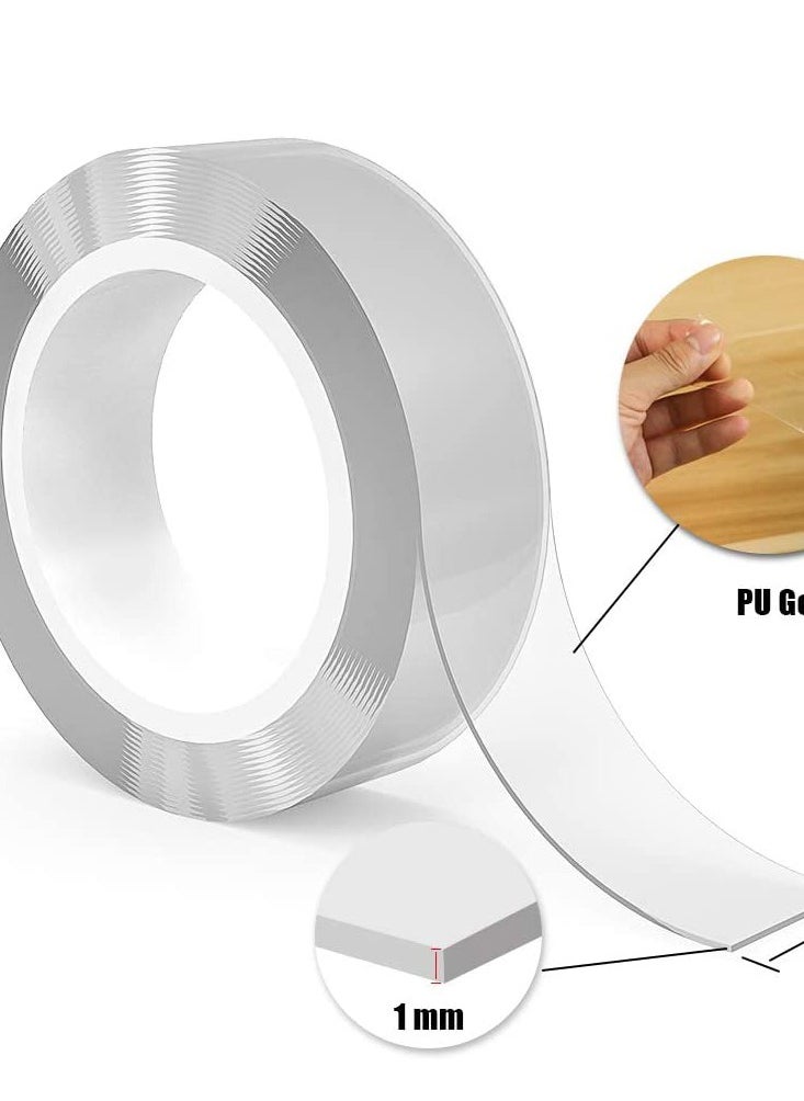 O Ozone 3M Strong Adhesive Double Sided Tape Heavy Duty for Kitchen and Home Use, Transparent Traceless Acrylic Tape [ Size: 3cm width & 3M Long ]  - Image 5