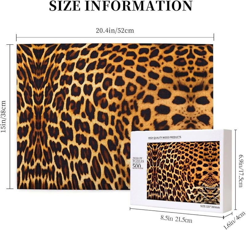 Phayah Stripes On Leopards 500 Piece Jigsaw Puzzle For Adults Home Decor 20 4 X 15 - Image 5