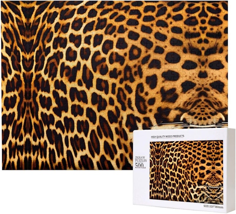 Phayah Stripes On Leopards 500 Piece Jigsaw Puzzle For Adults Home Decor 20 4 X 15 - Image 1