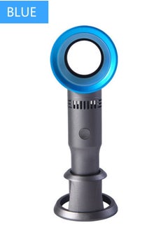 OUYoo USB Rechargeable Portable Bladeless Fan Handheld,Mini Cooler No Leaf Handy Fan with 3 Speed Adjustable Stand up Small Personal Fan Foldable for Home Office Outdoor Travel  - Image 1