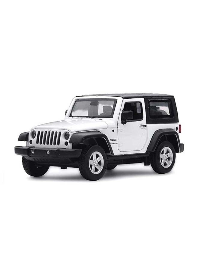 D-Power جيب رانجلر أبيض | نموذج ميتال مصغر، عنصر جامع نهائي، سيارات SUV | مركبات لعب، نموذج سيارة معدنية قابلة للسحب | الحجم 1:32، للأطفال 3+  - Image 1
