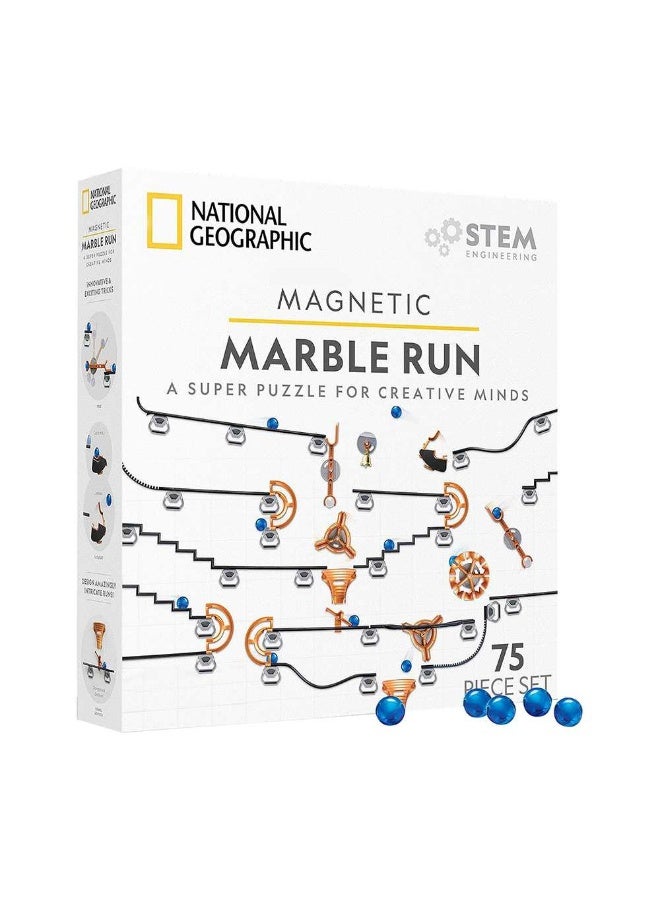 NATIONAL GEOGRAPHIC مجموعة مسار الرخام المغناطيسي (150 قطعة) - Image 1
