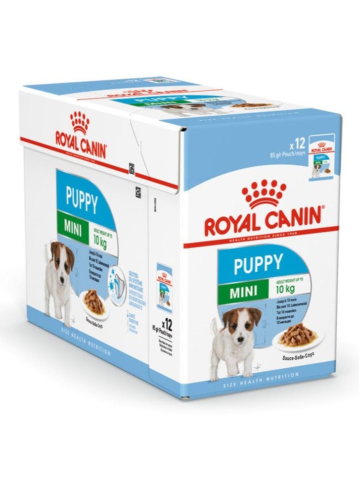 رويال كانين سايز هيلث نيوتريشن ميني بابي (طعام رطب - أكياس) 12 × 85 جرام - Image 2