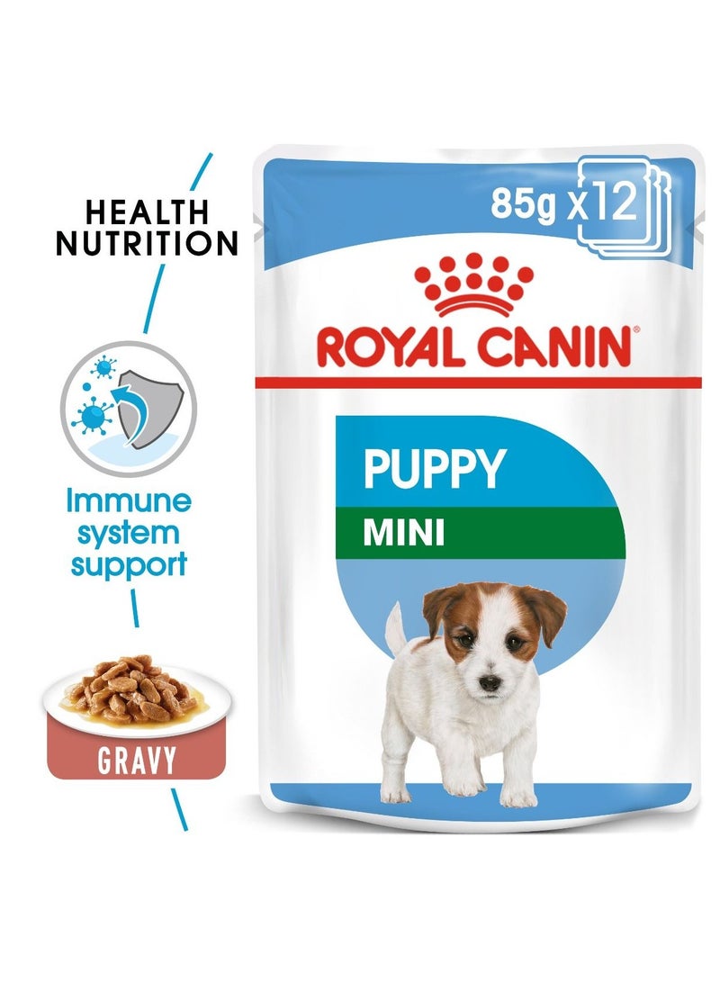 رويال كانين سايز هيلث نيوتريشن ميني بابي (طعام رطب - أكياس) 12 × 85 جرام - Image 4