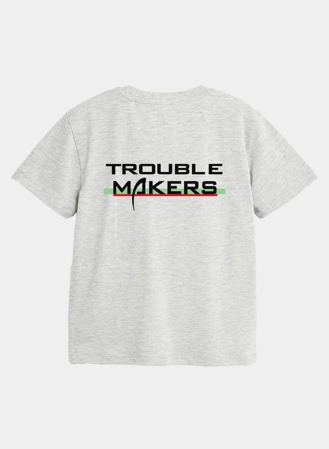 Tom And Jerry Graphic Print Round Neck Fashion T-shirt