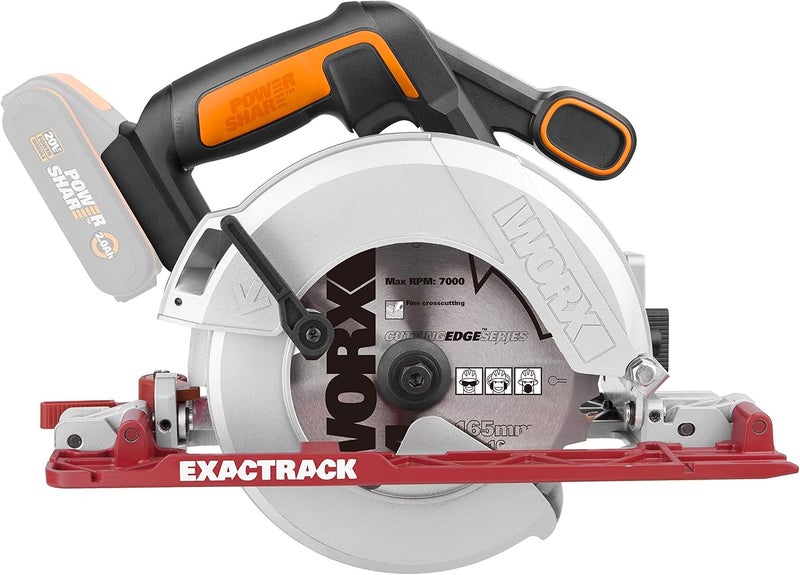 WORX WX530.9 EXACTRACK 18V 20V MAX Cordless Circular Saw - (Tool Only - Battery & Charger Sold Separately) - Image 3