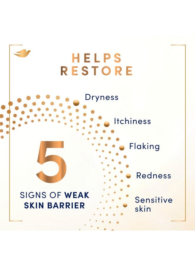 دوف غسول اليدين دوف بريبايوتيك بوست المهدئ، 4 قطع لنعومة تدوم طويلاً، مع الشوفان والسيراميد، 12 أونصة - Image 3