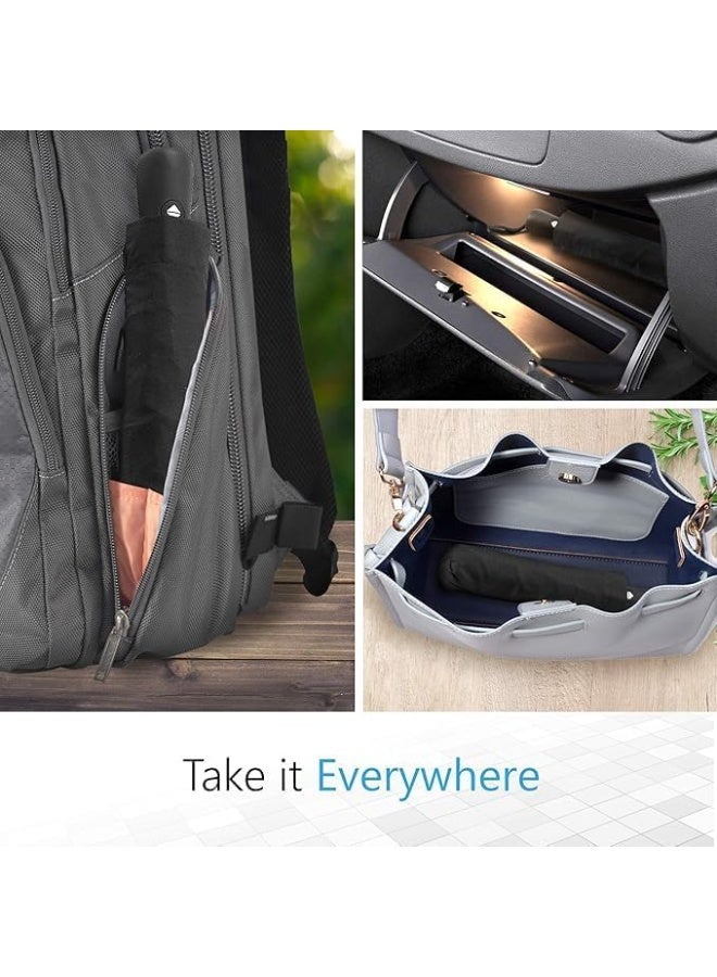 مظلة واقية من الشمس والمطر . قابلة للطي . UV ونظام فتح وغلق تلقائي . لون داخلى اسود لنتيجة عزل افضل - Image 5