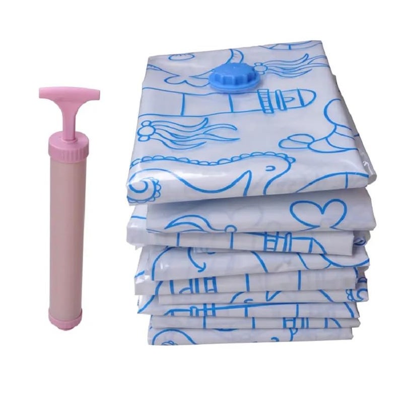 Printme Vacuum Storage Bags Space Saver Vacuum Seal Storage Bags for Clothes Clothing Comforters and Blankets 50 60cm 2 Pcs 60 80cm 2 Pcs 70 100cm 1 Pcs - Image 1
