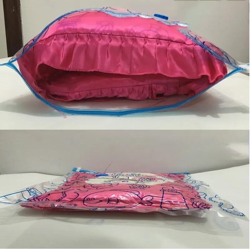 Printme Vacuum Storage Bags Space Saver Vacuum Seal Storage Bags for Clothes Clothing Comforters and Blankets 50 60cm 2 Pcs 60 80cm 2 Pcs 70 100cm 1 Pcs - Image 2