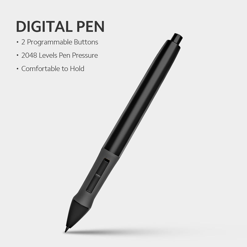 Battery-Free Stylus Black PEN68 Programmable Buttons Digital Pen - Comfortable To Hold Lightweight Drawing Tablet Pen for Huion Graphics Tablet Users - Image 5