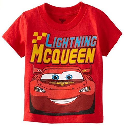 Disney Toddler Boys Cars Lightning McQueen Short Sleeve Tee, Red, 5T - Image 4