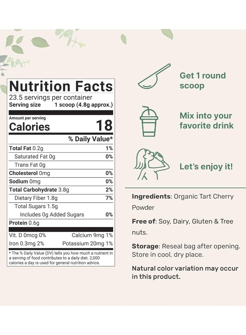Micro Ingredients Organic Tart Cherry Powder, 4 oz  - Image 2