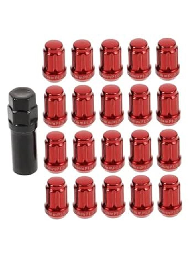 20pcs Wheel Lug Nut Covers Tire Bolt Caps Durable Six Slot Design Black Vehicle Exterior Accessory For Enhanced Wheel Protection - Image 1