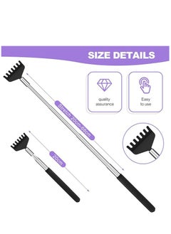 Generic Telescopic Back Scratcher Black/Silver 68cm  - Image 3