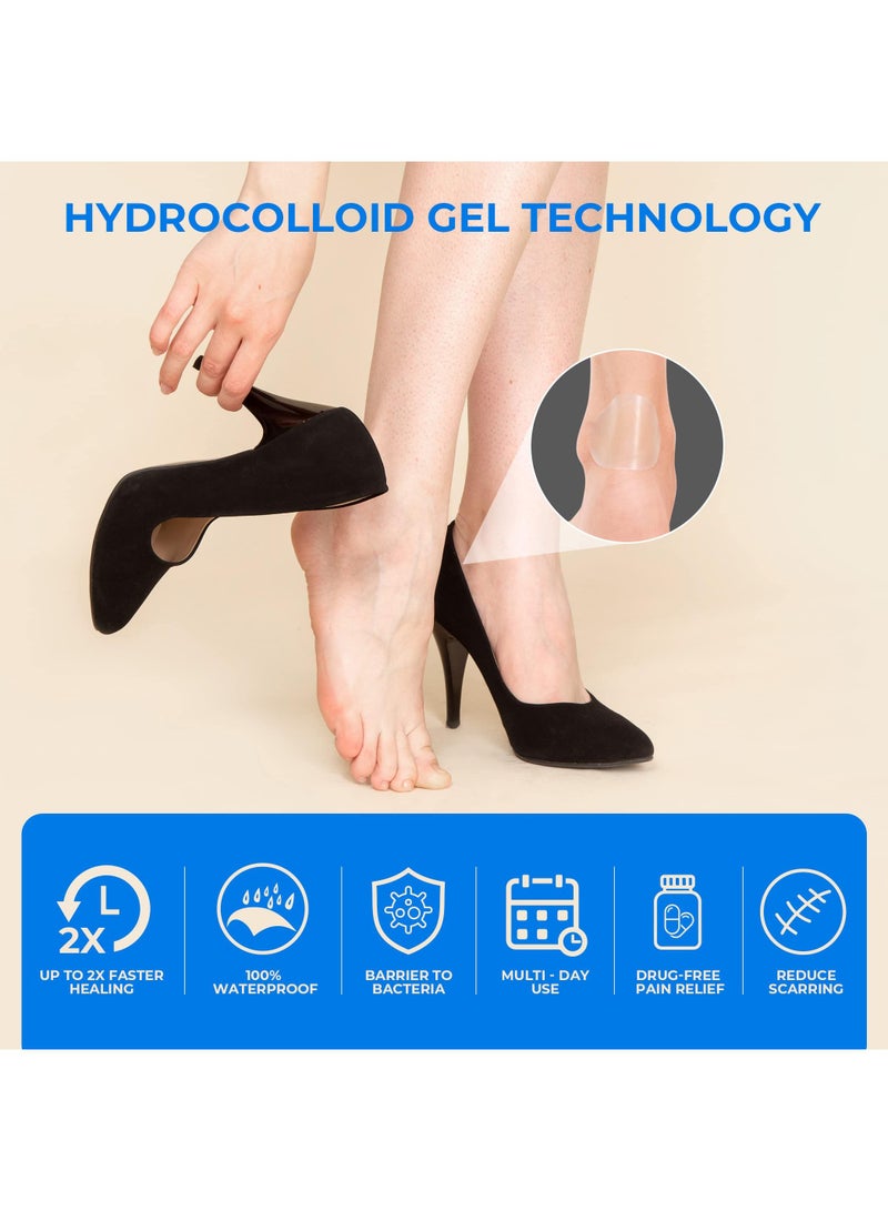 Sweet seven Blister Pads - 15 Packs of Waterproof Hydrocolloid Seal Bandages for Heels, Feet, and Toes - Adhesive Blister Prevention with Gel Cushions - Image 2