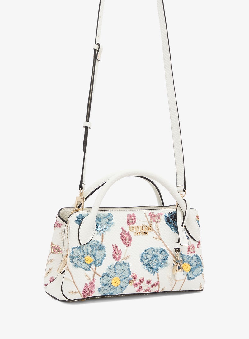 GUESS Zaria Small Girlfriend Satchel Bag - Image 3