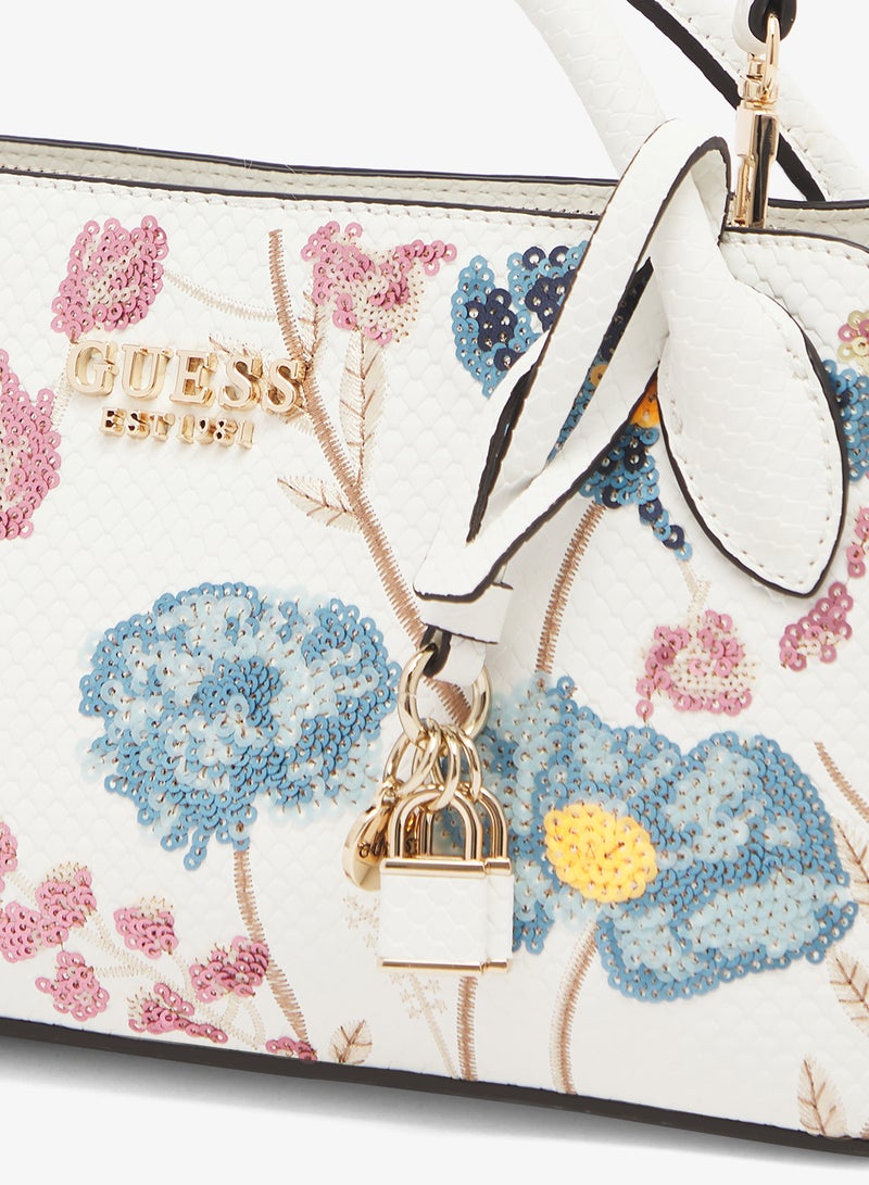 GUESS Zaria Small Girlfriend Satchel Bag - Image 4