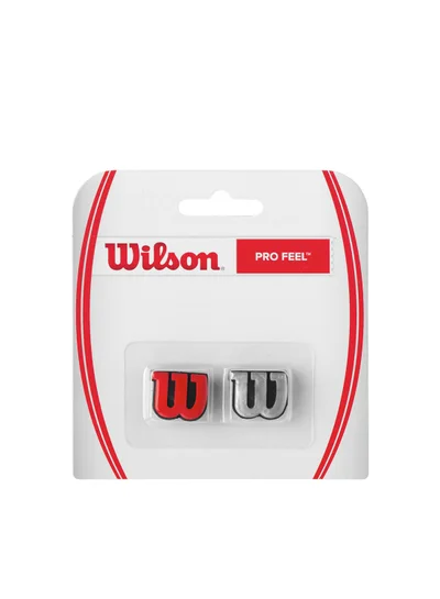 Wilson Pro Feel Tennis Dampeners - Pack of 2, Red/ Silver