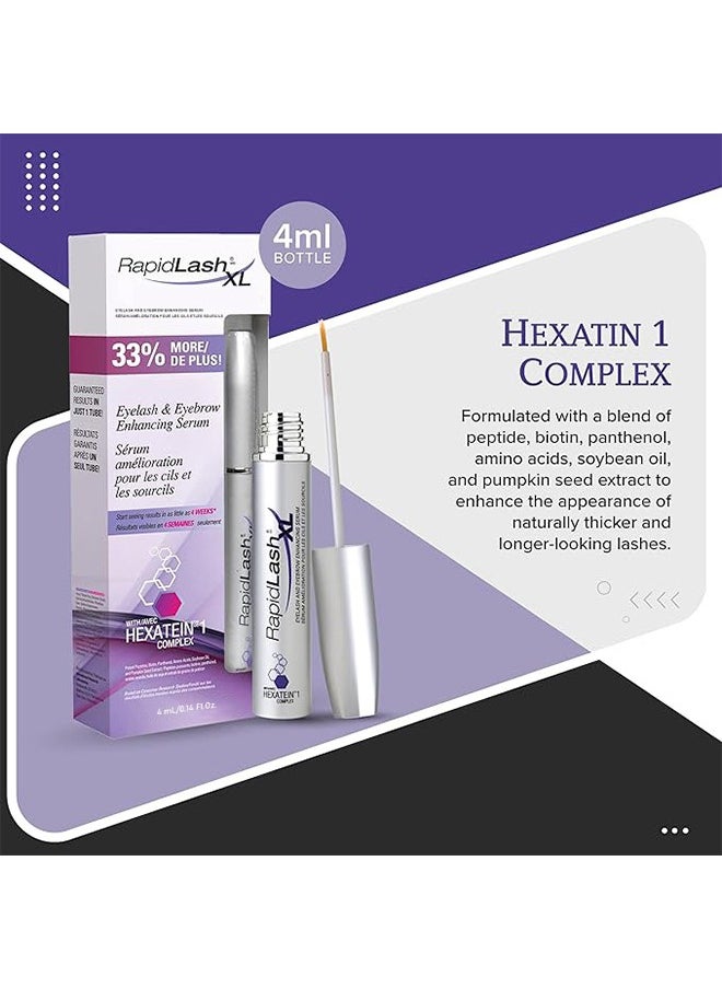 Rapidlash Eyelash Enhancing Serum with Hexatein 1 Complex, Promotes Appearance of Longer And Thicker Eyelashes, Thicker Eyelash Serum Highly Effective Product, Can Easily Be Worn Alone or Under Makeup, 4ml  - Image 2
