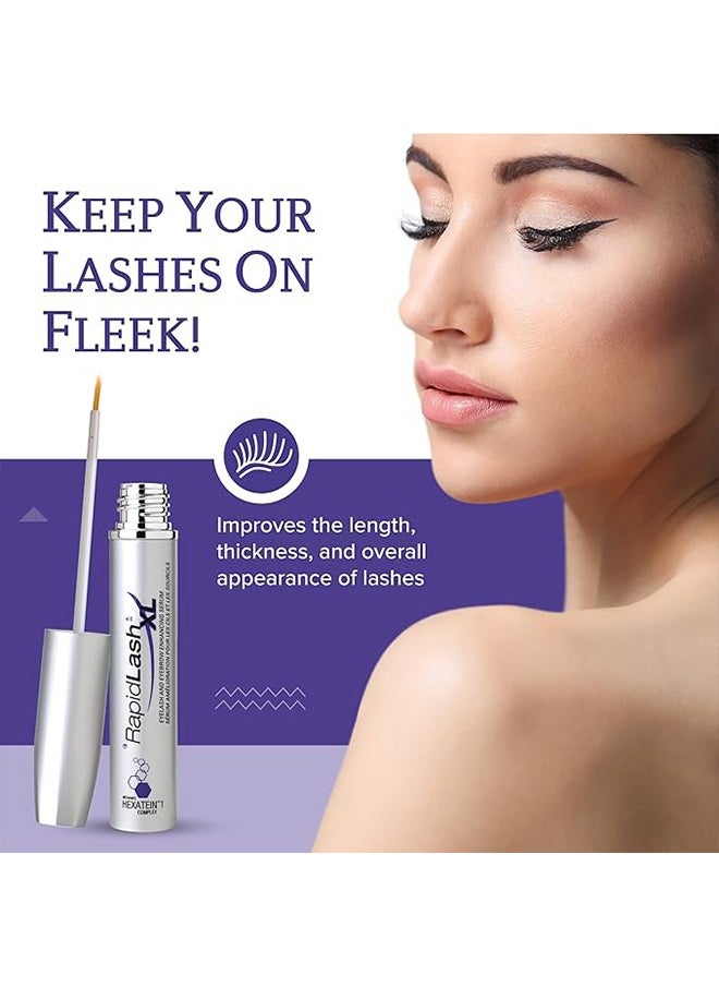 Rapidlash - Eyelash Enhancing Serum with Hexatein 1 Complex, Promotes Appearance of Longer And Thicker Eyelashes, Thicker Eyelash Serum Highly Effective Product, Can Easily Be Worn Alone or Under Makeup, 4ml - Image 1