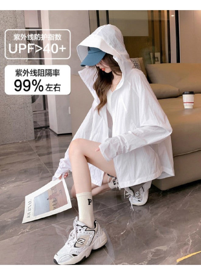 TonLion Summer Women's Hooded Short Sunscreen Jacket - Versatile Minimalist Korean Style Premium Fashion Trend - Image 1
