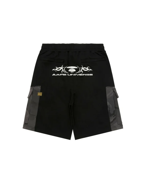 أيب باي *أي باثينج أيب® AAPEUNVS moonface cargo sweat shorts